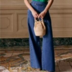 Sezane Clayton Trousers Baby Blue